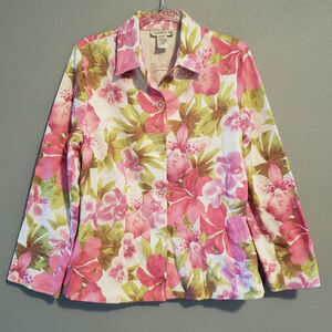 Andre Oliver Spring Summer Floral size 14 shacket